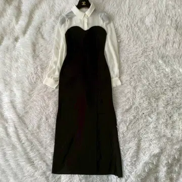 RESEXXY 셔츠 도킹 머메이드 니트 원피스