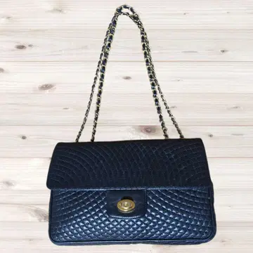 [새상품급 레어] BALLY 퀼팅 체인 숄더백 블랙