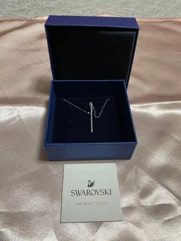 SWAROVSKI 스와로브스키 목걸이 바 | 라인 실버 박스 포함