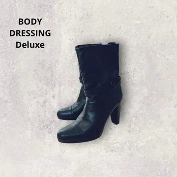 BODY DRESSING Deluxe 천연 가죽 퀼팅 숏부츠