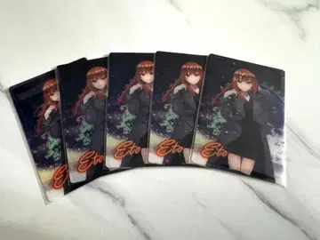 컬러풀 피치 에토 씨 토부 동물공원 클리어 카드 트레이딩 카드 5장 세트