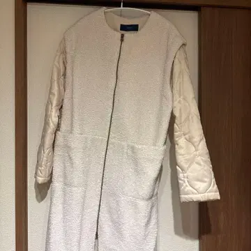 SHIPS 플리스 자켓 화이트