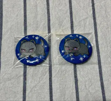 IMPACT 랜덤 자수 캔뱃지 / 쿠로이코 시키나기 아키라 / 니지산지