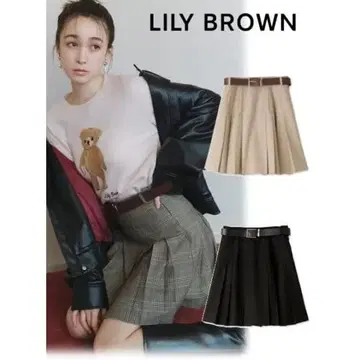 릴리 브라운 플리츠 스카숏 팬츠