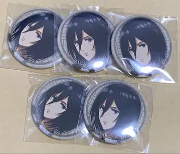 진격의 거인 진격반점 미카사 캔뱃지 업 5종 2개