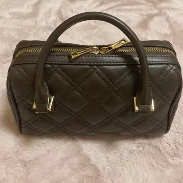 RANDA 퀼팅 2WAY 보스턴 백 브라운