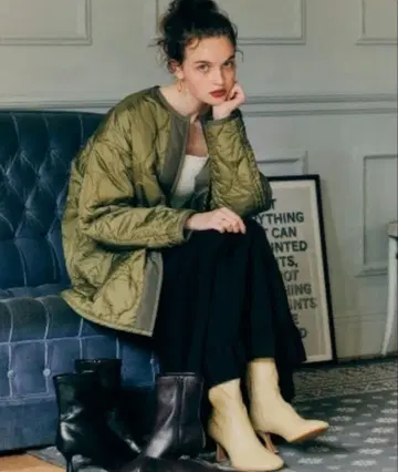 새상품급! 아메리칸 홀릭 따뜻한 퀼팅 코트