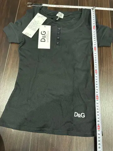D&G 블랙 반팔 티셔츠 언더웨어 택 포함 새상품