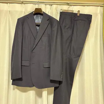 네이비 스트라이프 REGAL 2 턱 비즈니스 정장