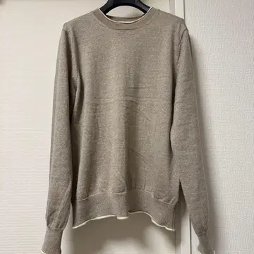 매킨토시 런던 베이지 크루넥 니트 38