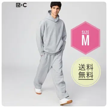 UNIQLO C 맨투맨 와이드 팬츠 유니클로 03 그레이 M 사이즈