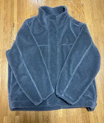 FRAMeWORK 울 혼방 보아 스탠드 블루종