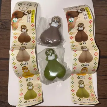 모미모타누킨 화이트 브라운 꾀꼬리색 세트