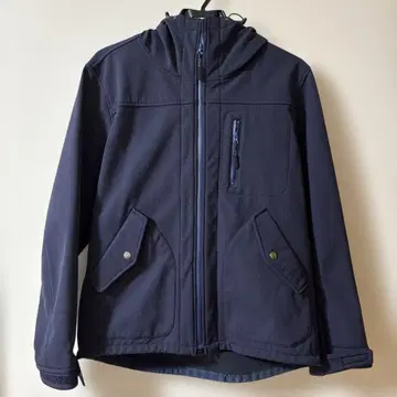 네이비 후드 부착 마운틴 파카 M