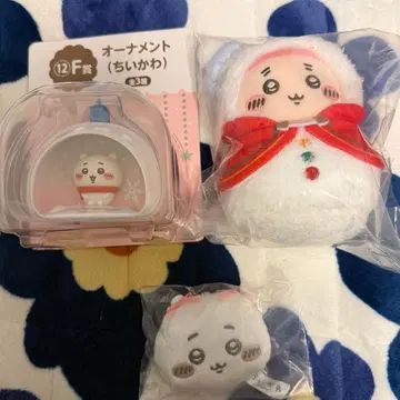 치이카와 (먼작귀) 에니마이 복권 E상 헌책방 F상 오너먼트 세트