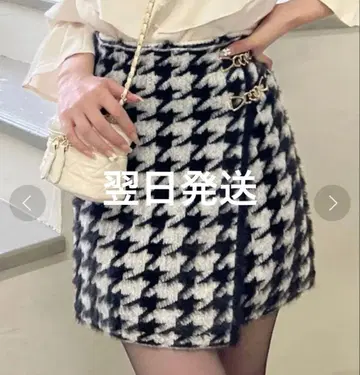 ROYAL PARTY 하운드 투스 미니 스커트