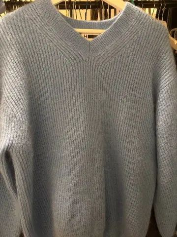 H BEAUTY&YOUTH 모헤어 니트 라이트 블루