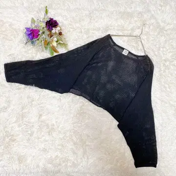 [Ungrid] 메쉬 크롭 상의 면 100% (F)