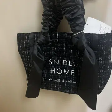 SNIDEL HOME 스나이델 홈 트위드 로고 백