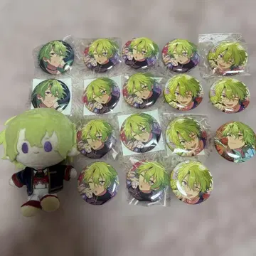 앙스타 토모에 히요리 캔뱃지 봉제 인형