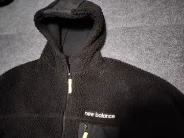 [ 상태 좋음 ] new balance 플리스 자켓 블랙 S