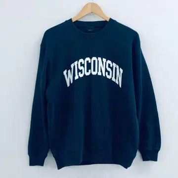 Spick&Span WISCONSIN 로고 입 네이비 긴팔