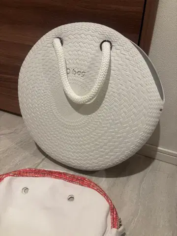 O bag 이탈리아 라운드 화이트 백