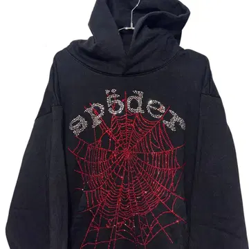 sp5der 스톤 후드티 블랙 young thug 스파이더