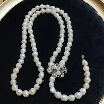 2AH47 펄 sv 목걸이 스웨터 체인