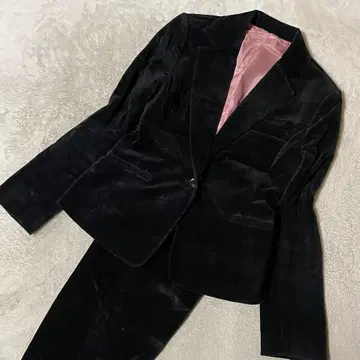 미쉘클랑 [ ofuon ] 벨벳 팬츠 셋업 160 블랙