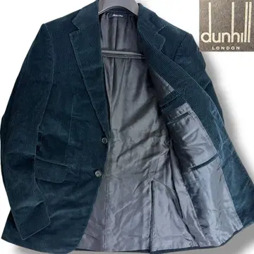 J6243 새상품급 던힐 엘르패치 코듀로이 자켓 네이비48