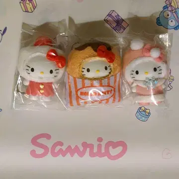 산리오 치비토모 시크릿 키링 키티 3종 세트