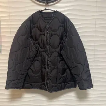 HYKE 블랙 퀼팅 자켓 S