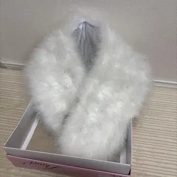 퍼 숄 페더 숄 성인식 깃털 100%