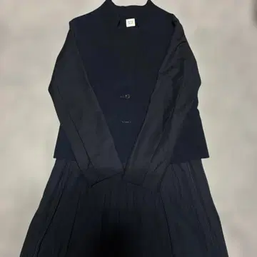 네이비 원피스 수트 포멀