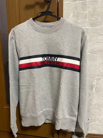 TOMMY HILFIGER 그레이 트레이닝복 로고 완판템 인기 L 사이즈