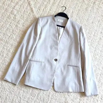 새상품급 플라스테 PLST 노카라 자켓 베이지 L사이즈 22년제