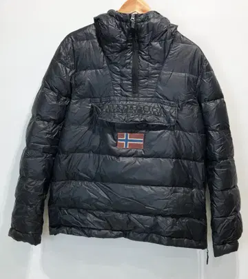 NAPAPIJRI 후드 부착 아노락 덕 다운 자켓 레어 M