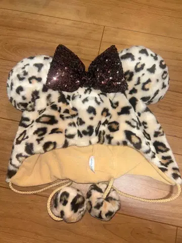 미니 마우스 2025년판 레오파드 무늬 모자