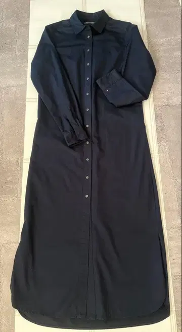 컨디션 최상! [ TOMMY HILFIGER ] 네이비 롱 셔츠 원피스