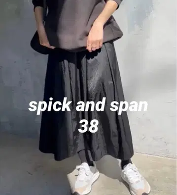 새틴 턱 스커트 38 spick and span