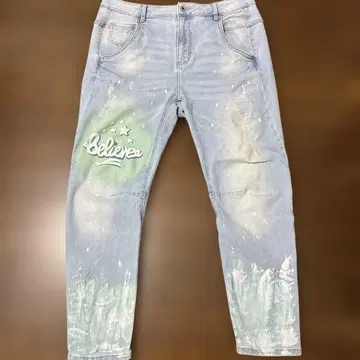 그래픽 데님 팬츠