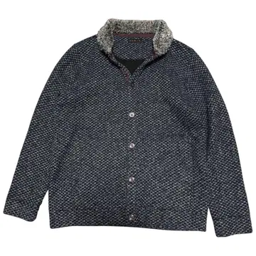 VUMPS 뱀프스 인조 모피 니트 자켓 네이비 48 L 상당