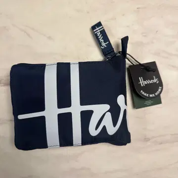 [미사용 새상품] 해롯 Harrods 에코백 네이비