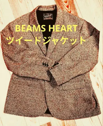 BEAMSHEART 루즈핏 트위드 자켓