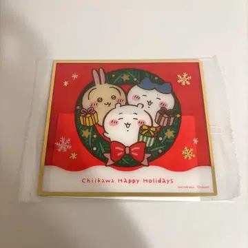 세븐일레븐 한정판 치이카와 크리스마스 케이크 오리지널 클리어 색지