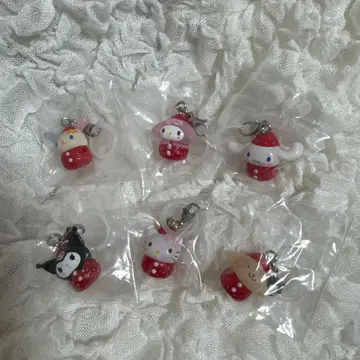 산리오 캐릭터즈 딸기 메지루시 액세서리 컴플리트