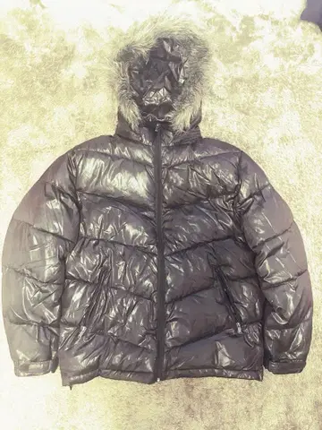 Y2K 헤이세이 갸루 남자 시크 스타일 퍼 다운 자켓 드로우 코드 그런지