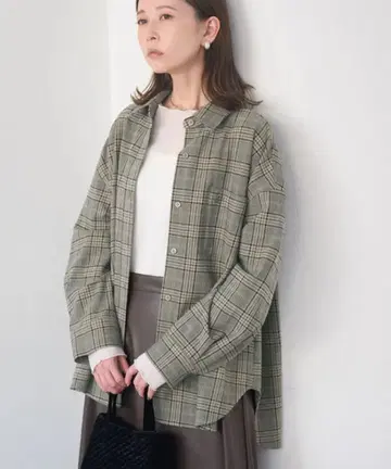 로페피크닉 체크 플란넬 셔츠 / 시밀러룩 새상품급