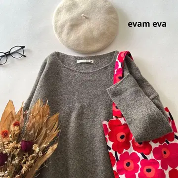 b1858* 에붐에바 코튼 울 니트 풀오버